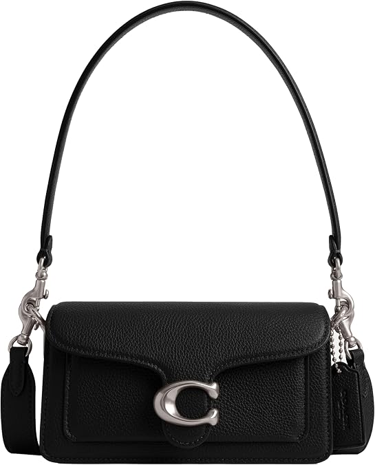 Coach Tabby Shoulder Bag 20, Women's Shoulder Bag, LX/Black, One Size, left/black, One Size