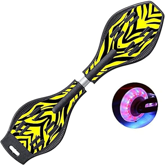 2 Wheel Pivoting Skateboard with 360-Degree Casters for Kids and Adults - Ideal for Fun and Mobility