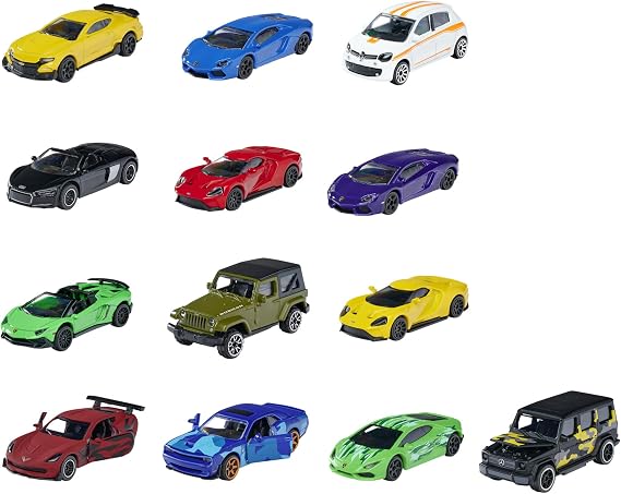 Majorette - 13 Piece Set (9+4 Exclusive) - Metal Miniature Cars - Set of 13 Vehicles - 212054029