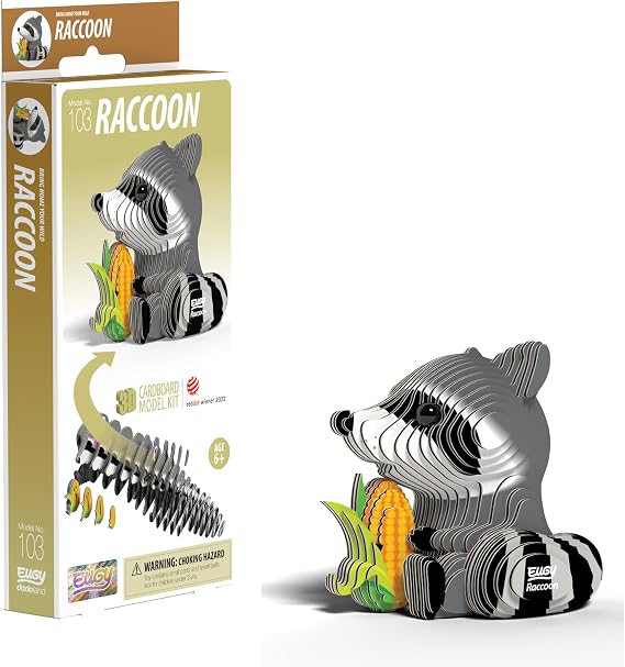 EUGY 3D Racoon Model Craft Kit