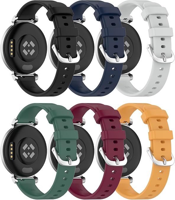 Band for Garmin Lily 2 Active, Soft Silicone Replacement Watch Band Strap for Garmin lily 2 (No Tracker)