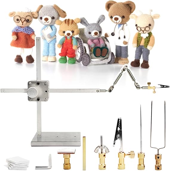Stop Motion Animation Rig Arm/Character Movement Dual-rail winder kit/Studio Stop Motion kit featuring 6 connectors for smooth animation-Enhance character movement,Payload 200-300g,H:26cm