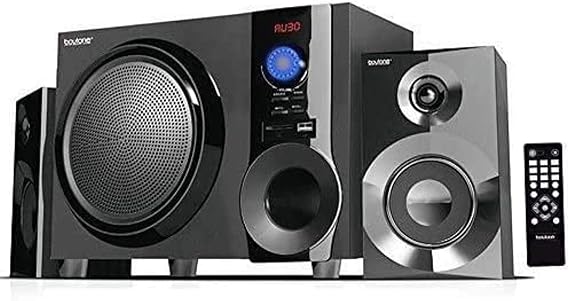 Boytone Wireless Bluetooth 30-Watt Speaker System with FM Radio