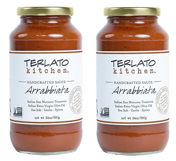 Terlato Kitchen Handcrafted Arrabbiata Sauce, 2 Jars, 24 oz.