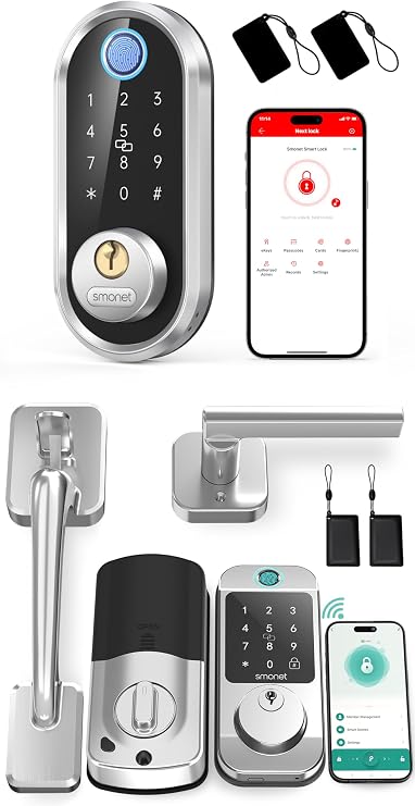 Smart Deadbolt and WiFi Front Door Lock Set
