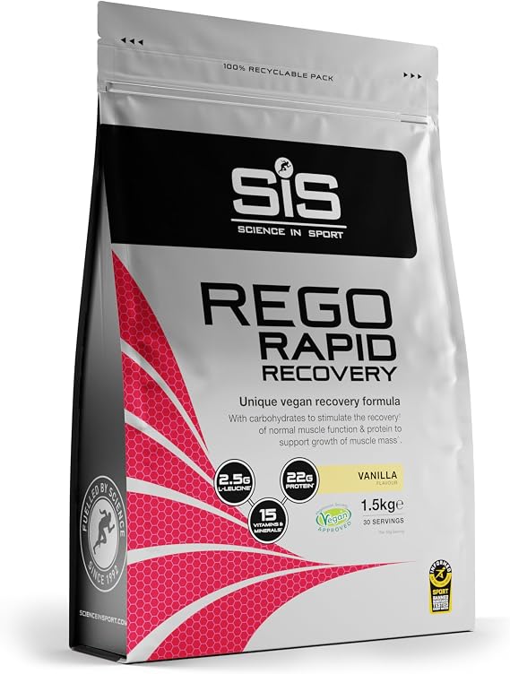 Science In Sport REGO Rapid Recovery Protein Powder | 22g of Protein for Muscle Recovery | Vanilla Protein Shake, 30 Servings, 1.5Kg Bag