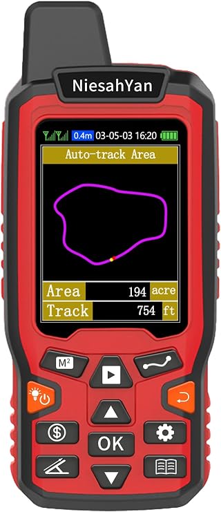 ZL180 Survey Handheld GPS High Precision Sturdy Land Survey Equipment for Ranch, Garden, Farm Land and Parking Lot Distance Measurement