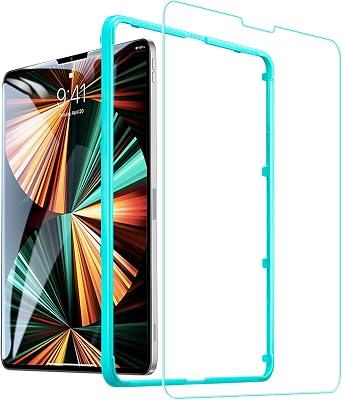 ESR Screen Protector for iPad Air 4 2020  iPad Pro 11 2020 & 2018, 9H-Hard HD Clear Tempered-Glass Screen Protector for the iPad Pro 11-InchiPad Air 10.9 [2X Strength] [Scratch-Resistant]