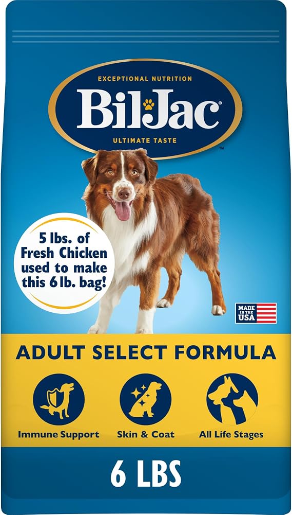 Bil-Jac Adult Select Dry Dog Food with Fresh Chicken & Probiotics | 6 lb