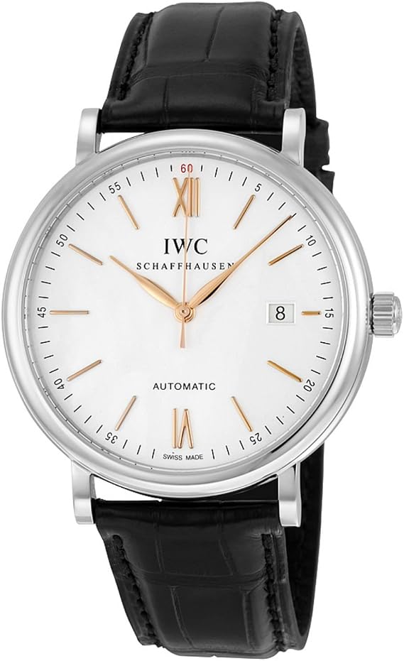 IWC Men's IW356517 Portofino Automatic Silver-Plated Dial Watch
