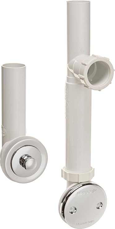 Watco 500-PP-PVC-CP Push Pull Bath Waste, Chrome Plated