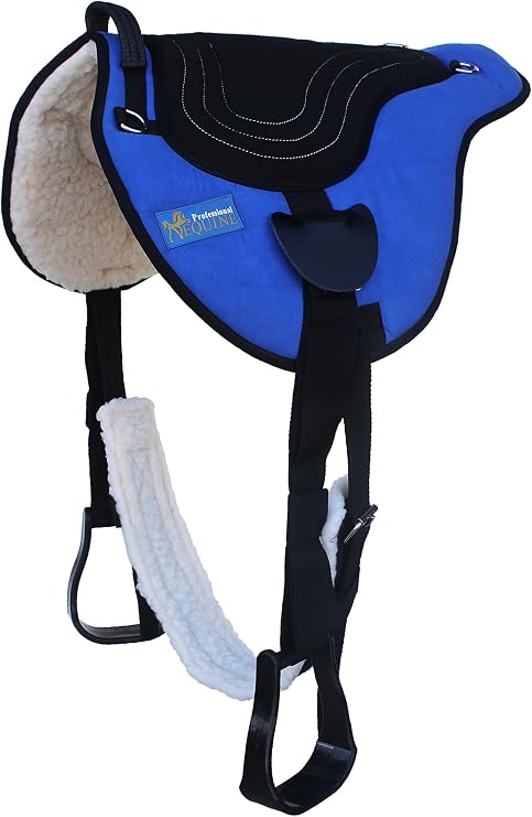 Horse Western Fleece Padded Bareback Pad w/Cinch Royal Blue 39191RB