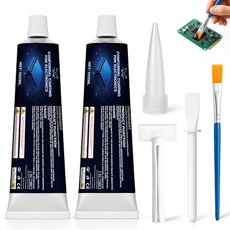 200ml Black Conformal Coating for Electronics, Potting Compound for Circuitry Provides Sealing,Insulation, Waterproof and Dustproofing Functions to Ensure the Stable Operation of Electronic Components
