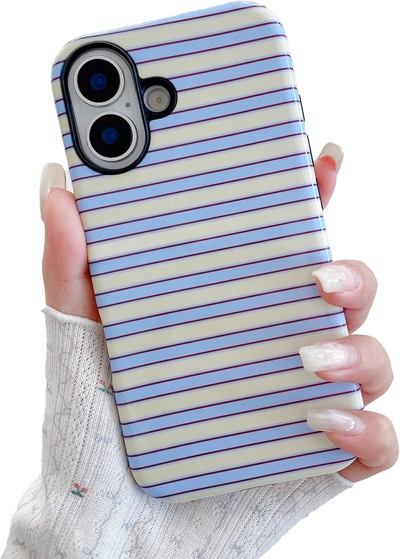 Colorful Striped Pattern Phone Case,for iPhone 16