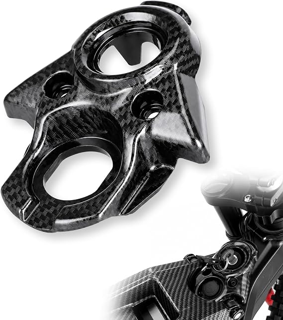 Carbon Fiber Pattern Electric Bike Ignition Switch Cover for Surron X/S