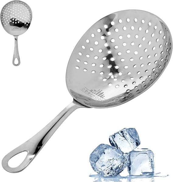 A Bar Above Julep Strainer, Stainless Steel Cocktail Sieve, 304 Grade