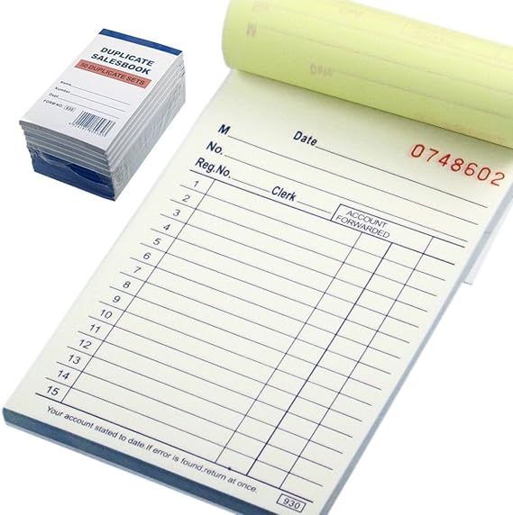 10 Pack Lot Sales Book Order Receipt Invoice Carbonless Copy 50 Sets 3.5" X 5.5"