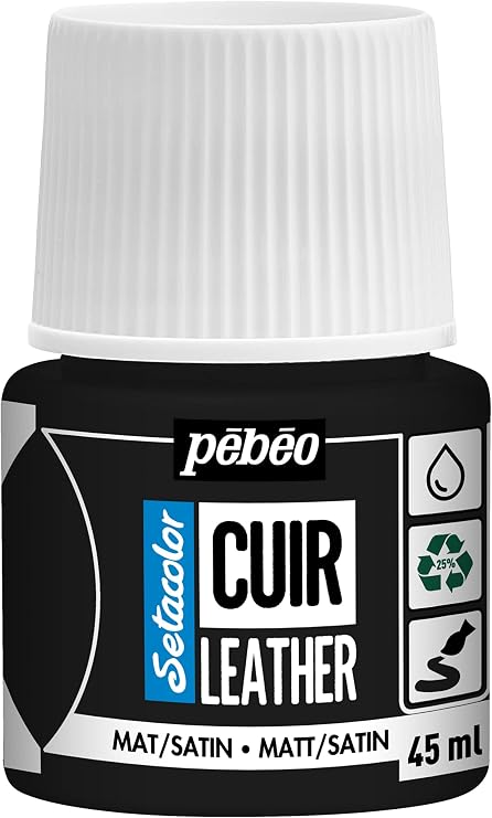 PEBEO Setacolor Leather Paint, Extreme Black