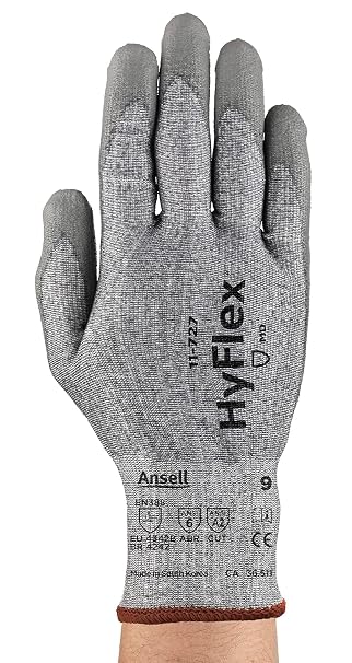 Ansell HyFlex 11-727 Medium Duty Cut-Resistant Gloves, Size S, 1 Pair