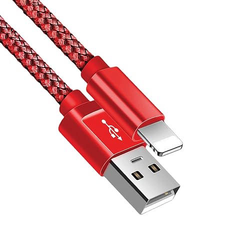 Brand-Tech for iPhone Charger Cable, Nylon Braided Fast Charging & Sync Phone Charger for iPhone 14 13 12 11 Pro Max X XS XR 10 8 8 7 Plus 6 6s 5s 5 SE (1 Meter)