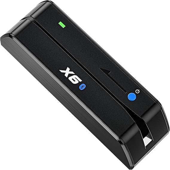 MSR605/MSR 606 Kreditkartenleser/Schreibmaschine USB-Magnetstreifen-Kartenterminal für Mac/Windows Magnetkartenleser/Schreibgerät mit Magnetstreifen und 3-Spur-Transfer-Encoder – Schwarz