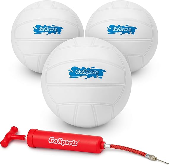 GoSports Water Volleyball 3 Pack Great for Swimming Pools or Lawn Volleyball Games