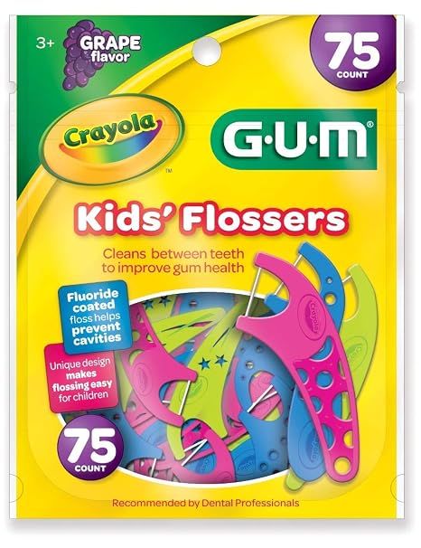 GUM Crayola Kids Flossers Grape