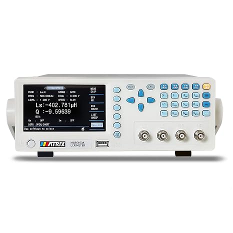 Digital LCR Meter Benchtop Tester 100kHz for Capacitance Resistance Inductance 0.05% Accuracy with ALC, RS232, Handler (MCR-6100A)