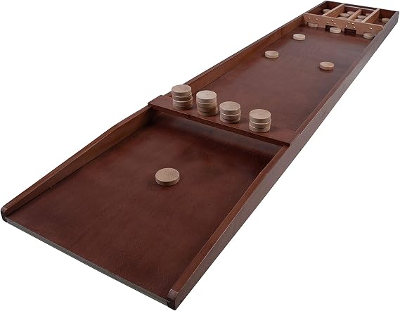 Unknown Shuffleboard Game with 30 Discs 200 x 41 cm