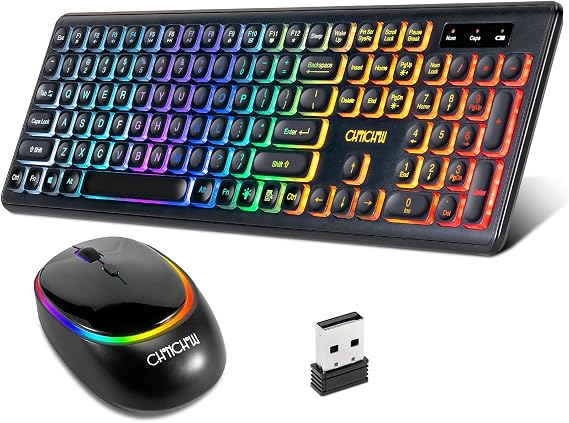 Wireless Rechargeable Keyboard and Mouse CHONCHOW W300