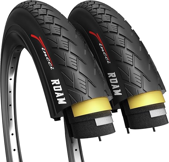 Pair 700 x 32C City Bike Tyres - Foldable 32-622 with 1mm Anti Puncture