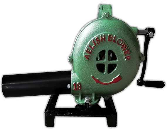 SIMOND STORE Hand Crank Blacksmithing Forge Blower, Cast Aluminum Manual | Mini Blower for Farrier Blacksmith Coal Forge Firepot BBQ Outdoor Cooking Camping