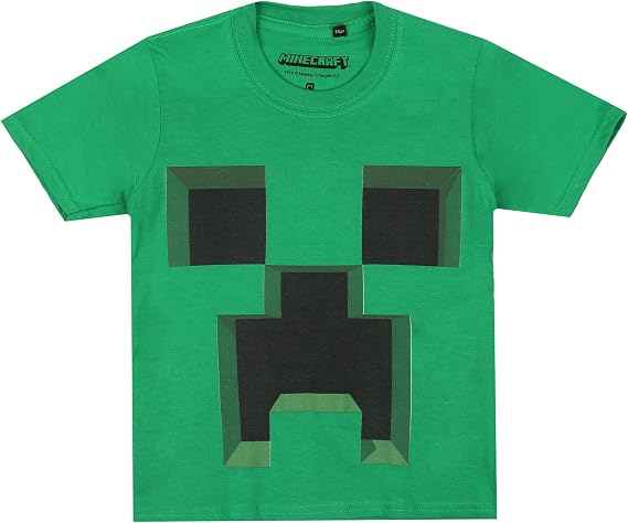 Minecraft Boy's Minecraft Boys' Creeper T-Shirt, Kelly Green T-Shirt