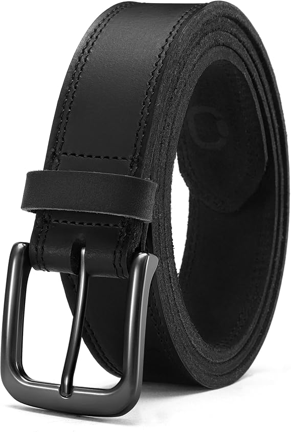 CHAOREN Real Leather Belts for Men, Genuine Mens Belts Leather 1 3/8"
