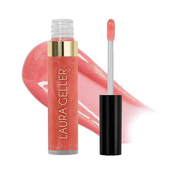 LAURA GELLER NEW YORK Color Luster Lip Gloss - Honey Caramel | Non-Sticky Lip Gloss Treatment with Sheer High-Shine Color