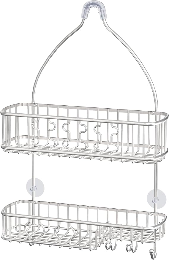 Simple Houseware Stainless Steel Hanging Shower Head Caddy Organizer | (26 x 16 x 5.5 inches)