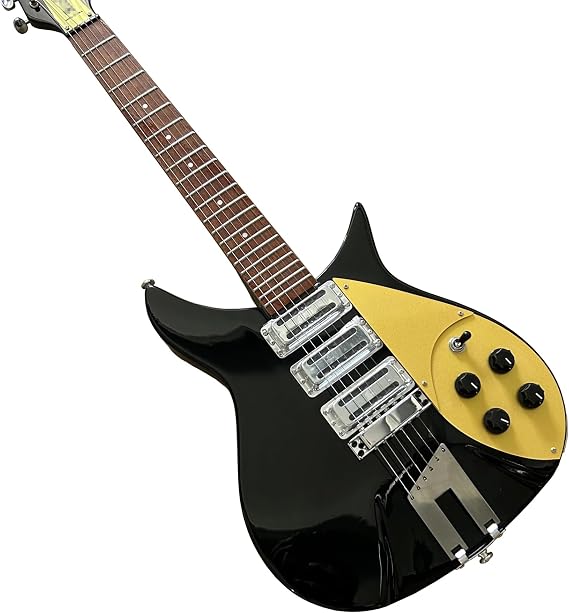 Black Semi-Hollow Electric Guitar - 325 Style - 6-String - 21 Frets