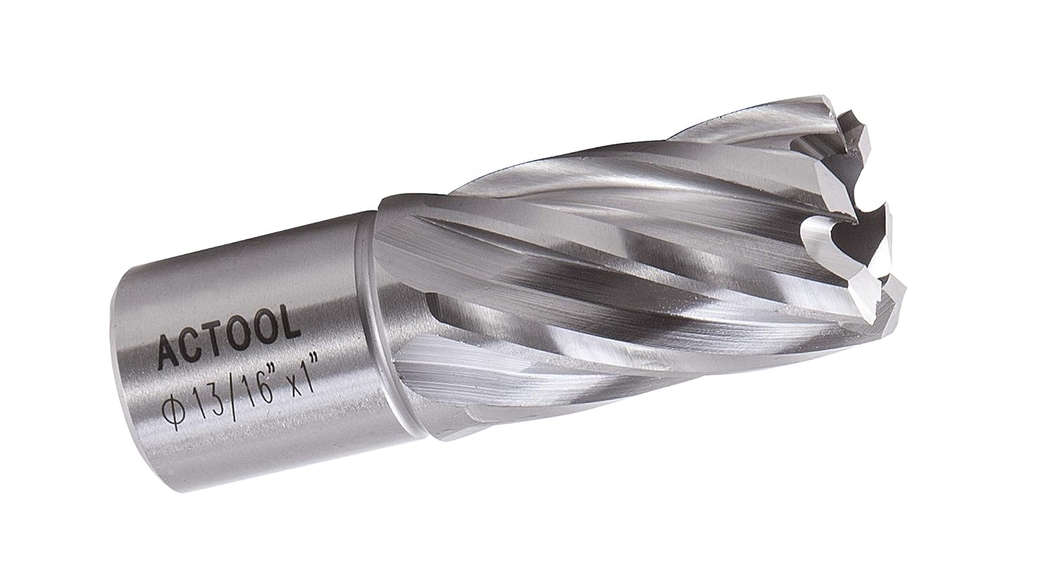 ACTOOL 1316 Diameter × 1 Depth of Cut HSS ANNULAR Cutter with 34 Weldon Shank