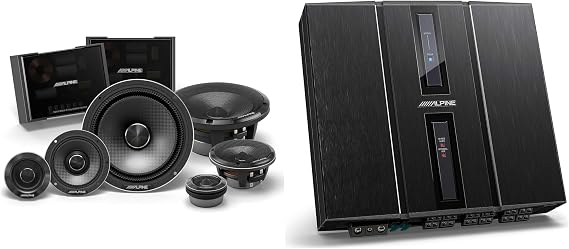 Alpine HDP-D90 Alpine Status 12-Channel DSP Amp w/HDZ-653 Status Hi-Res Series 6-1/2" 3-Way Component System