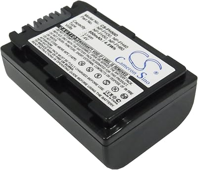 AMITH Battery Replacement for Sony Part NO: NP-FH30, NP-FH40, NP-FH50, NP-FH60, HDR-CX7KE, HDR-HC3, HDR-HC3E, HDR-HC3HK1, HDR-HC5, HDR-HC5E, HDR-HC7