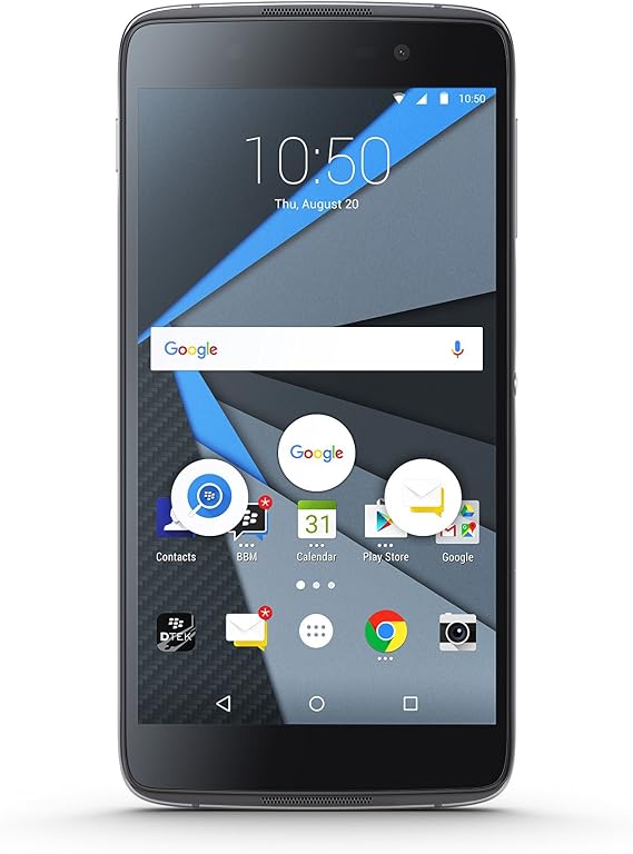 BlackBerry DTEK50 RJD211LW 16GB STH100-2 (GSM Only, No CDMA) Factory Unlocked 4G/LTE Smartphone (Carbon Grey) - International Version with
