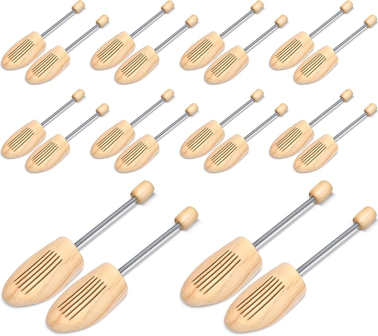 10 Pairs Cedar Shoe Trees for Men Women Wood Stretcher Size 9-10