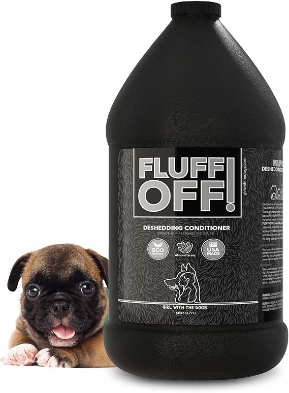Fluff Off! by Girl With The Dogs Deshedding Dog & Cat Conditioner, 8Wks+