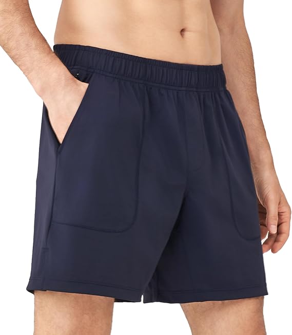 Separatec Men's Athletic Running Shorts Lightweight Breathable 7" with Zipper Pockets