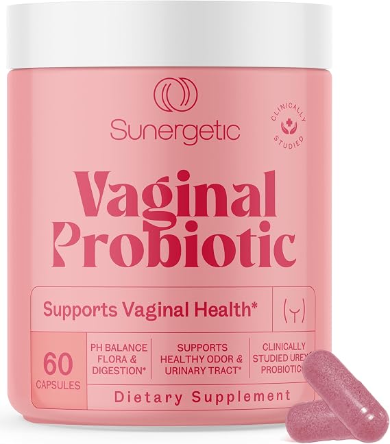 Premium Vaginal Probiotics for Women Clinically Studied Lactobacillus Vaginal Probiotic with Prebiotic & Cranberry to Balance PH, Reduce Odor, Urinary Tract Support & Feminine Health 60 Capsules