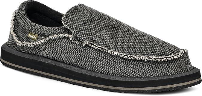 Sanuk Mens Chiba Loafers for Men | Mens Shoes | Slip On Shoes for Men | Men's Slip-on Loafers | Comfort Foam Footbed