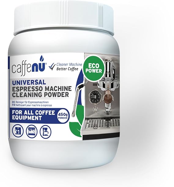 Caffenu Espresso Machine Cleaning Powder, Group Head Cleaner, 15.8 oz/450g | (450g) Professional Eco Cleaning Powder for Commercial Espresso Machines, Group Heads, Portafilters - Barista Backflushing
