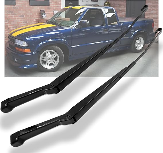 1 Pair Front Windshield Wiper Arm Kit Rust Protection Fits Compatible with 1994-2004 S10 Blazer GMC Sonoma Jimmy Oldsmobile Bravada Replaces OE 15010217 15043066 42534 42533