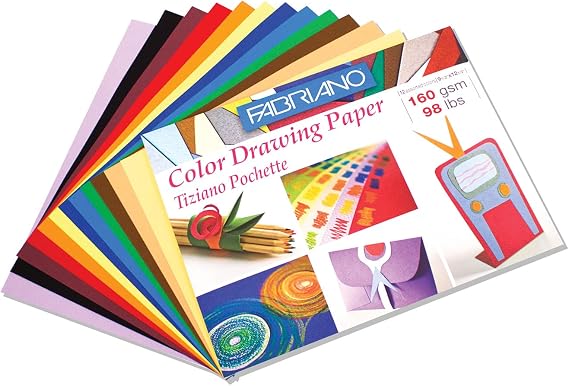 Fabriano Tiziano Paper Pochette, 9 x 12, Multi