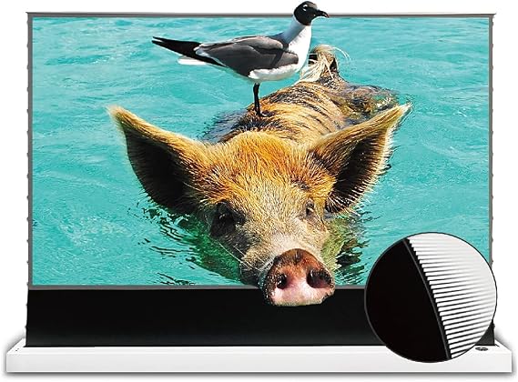 VIVIDSTORM Motorized UST Projector Screen, Tensioned, 4K/8K HDR Ready, Perfect for Home Theater & Professional Presentations,VWSDSTUST120H